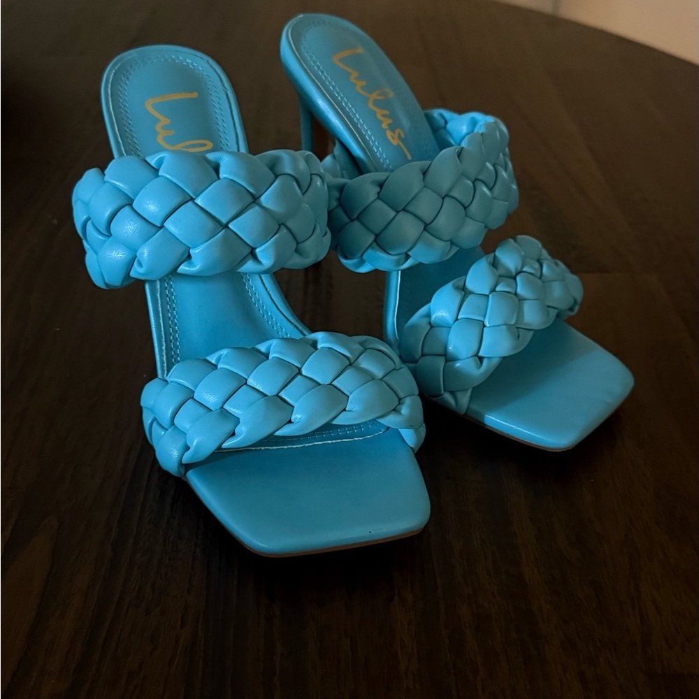 Braided mule heels